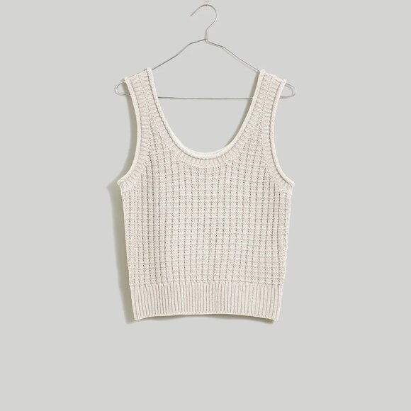 Textured-Stitch Sweater Tank, S - Picture 4 of 6